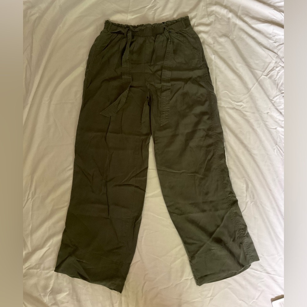 Knox Rose Linen Paperbag Pants